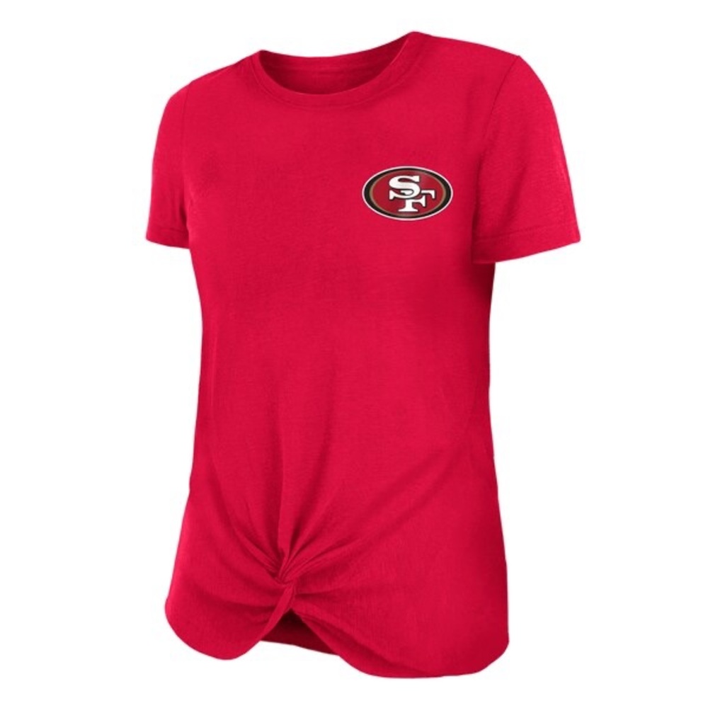 Women's San Francisco 49ers Sport Resort Tie Front V-Neck T-Shirt